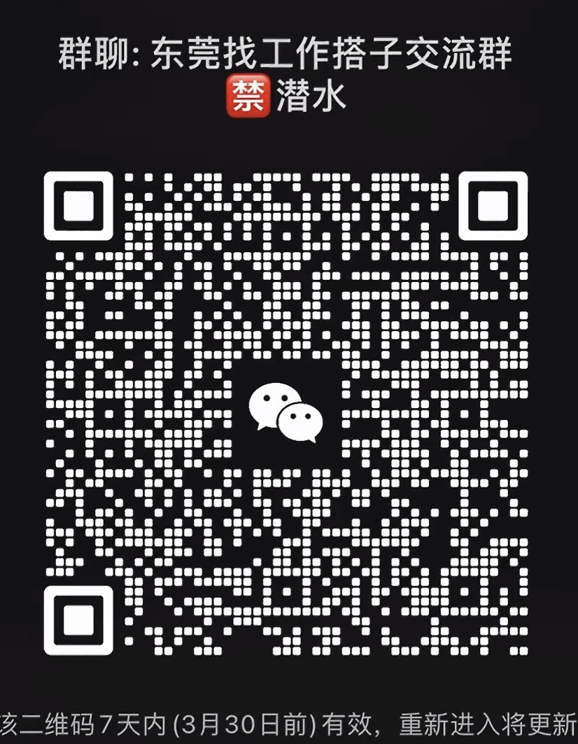 东莞找工作搭子交流群